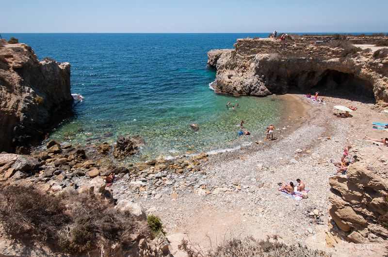 Calas y playas en la Isla de Tabarca