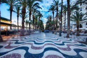 Esplanada de españa en Alicante