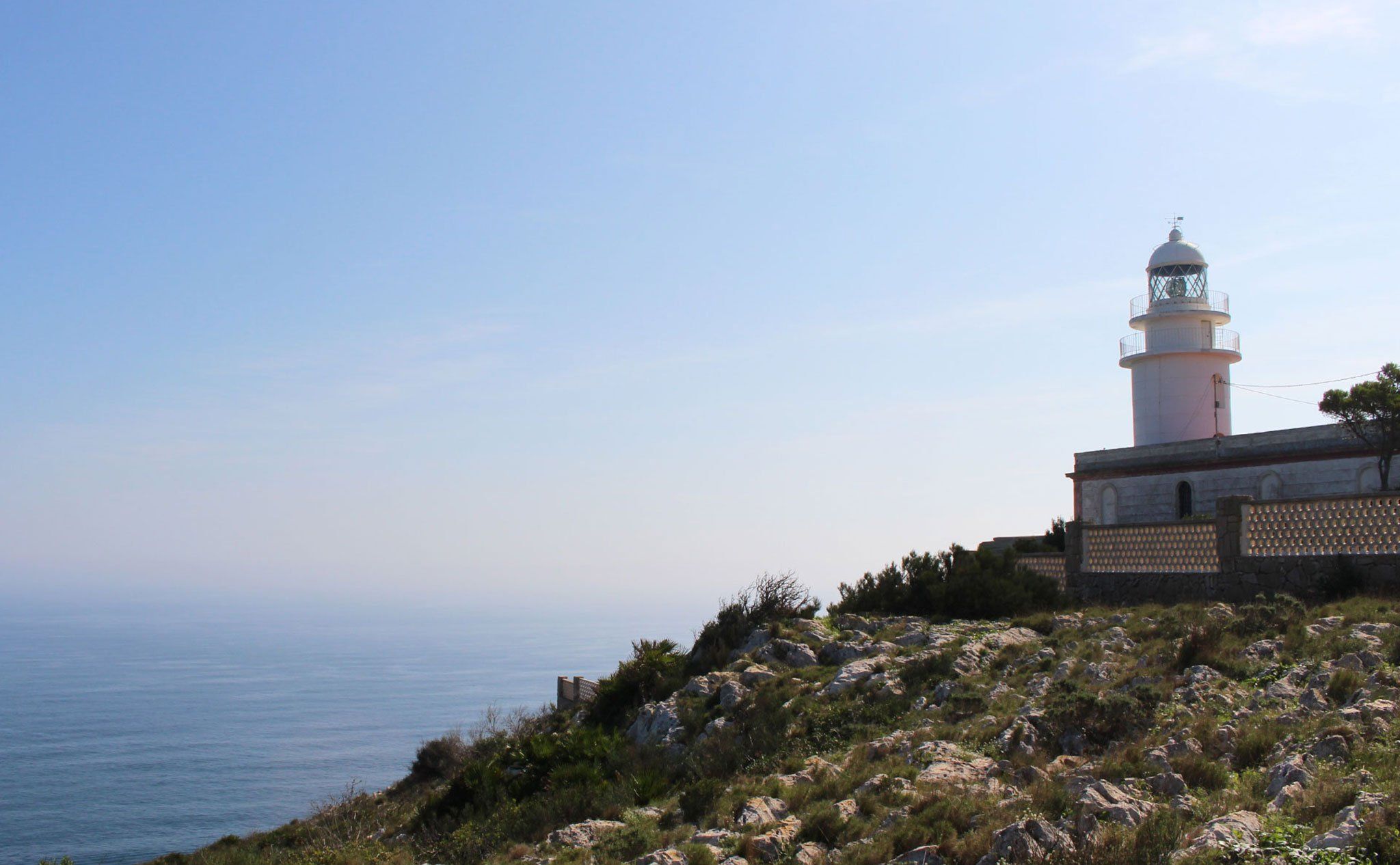 Faro del cabo de San Antonio desde Les Rotes