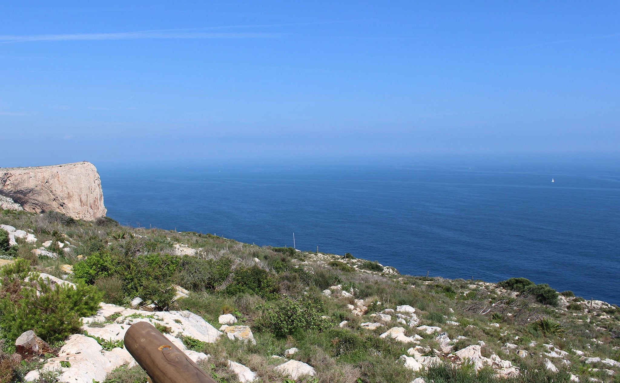 Faro del cabo de San Antonio desde Les Rotes