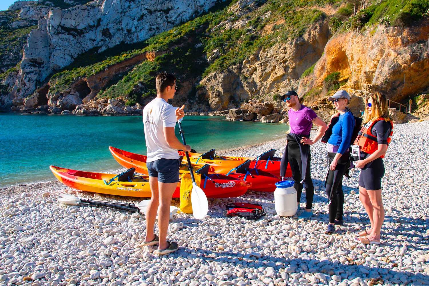 Deporte en la Cala Ambolo en Jávea