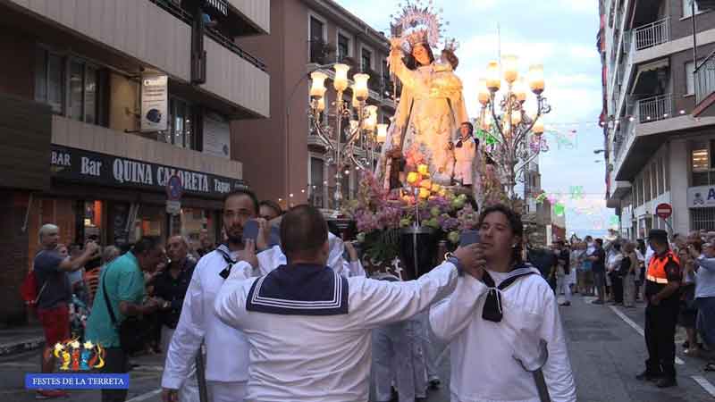La procesión en honor a la Virgen del Socorro