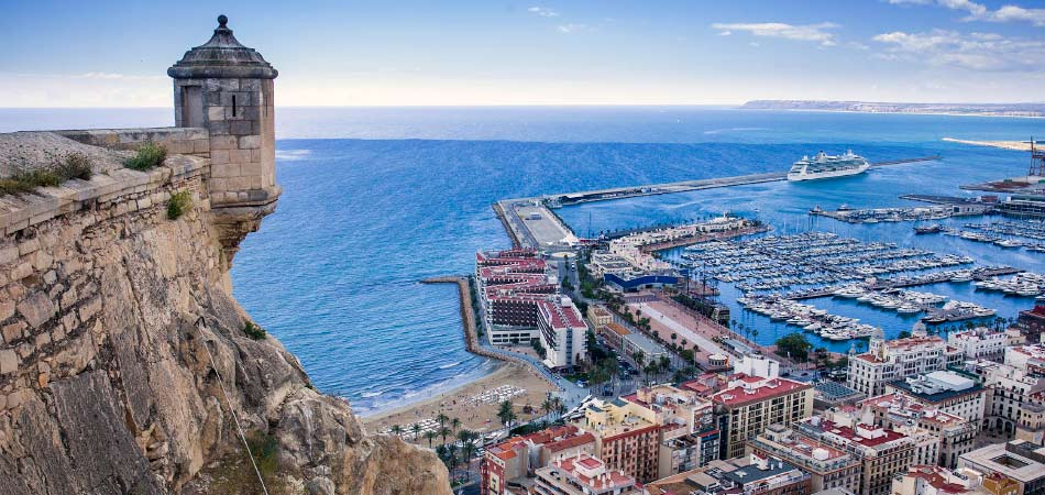 Vista de alicante desde el Castillo